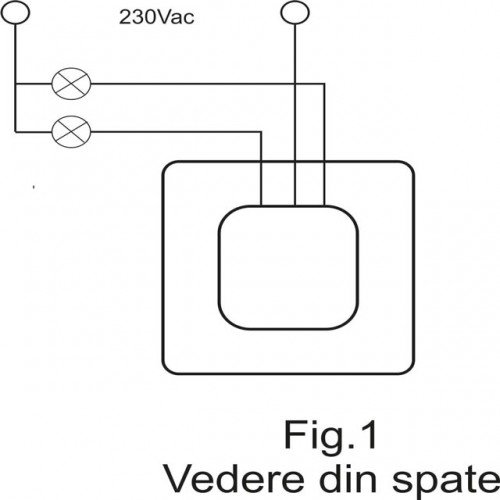 Intrerupator bipolar universal cu touch